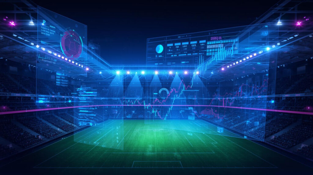 minh họa cá cược thể thao trực tuyến hiện đại 