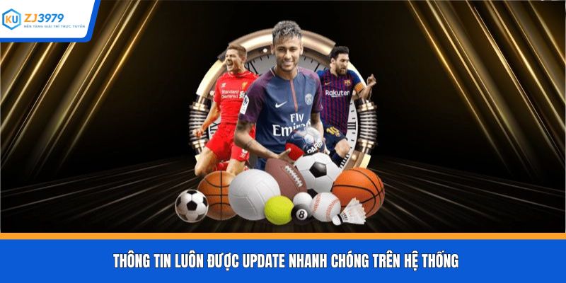 Thông tin luôn được update nhanh chóng trên hệ thống